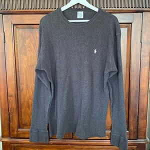 Polo by Ralph Lauren 100% cotton waffle long sleeve longjohn shirt crew neck